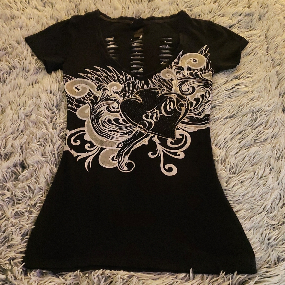 Vintage black and white So-Cal t shirt size medium